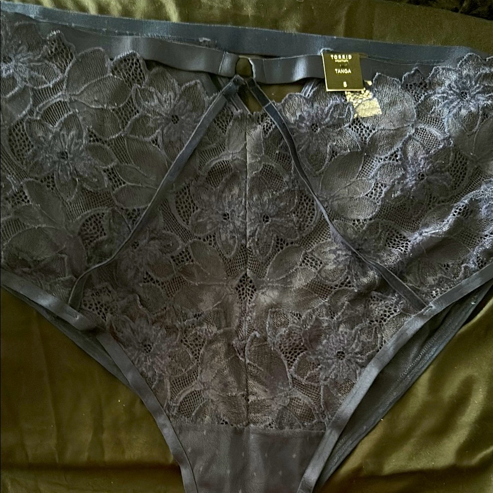 Navy Blue Lace Women's Panties